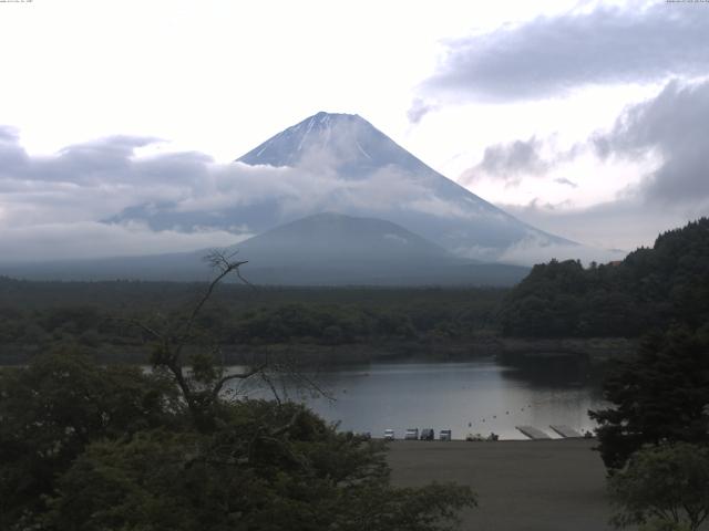 精進湖からの富士山