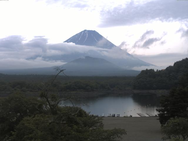精進湖からの富士山