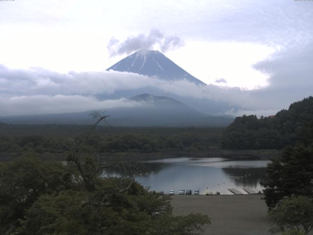 精進湖からの富士山
