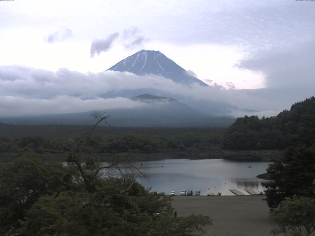 精進湖からの富士山