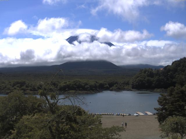 精進湖からの富士山