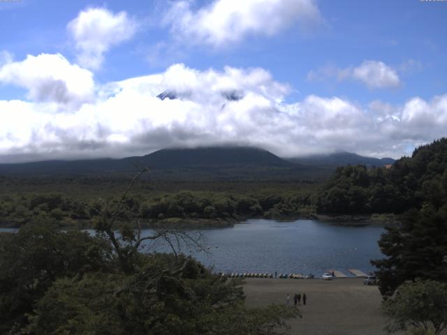 精進湖からの富士山