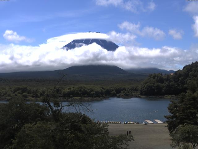精進湖からの富士山