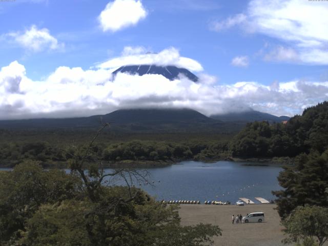 精進湖からの富士山