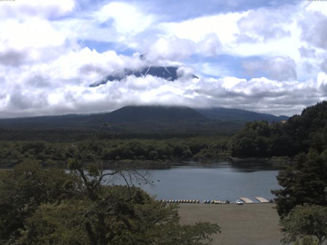精進湖からの富士山