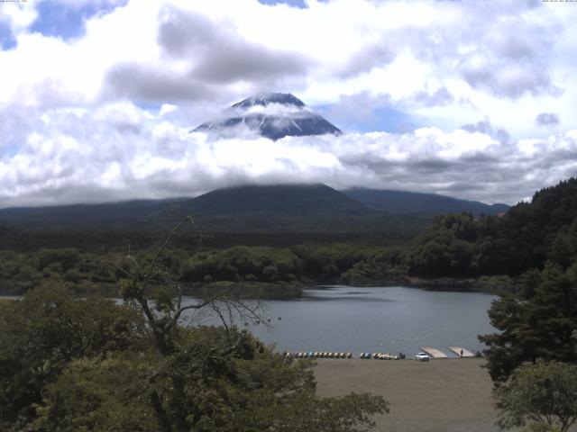 精進湖からの富士山