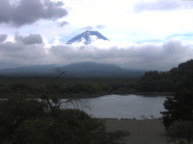 精進湖からの富士山