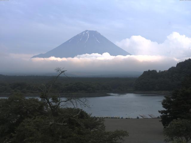 精進湖からの富士山