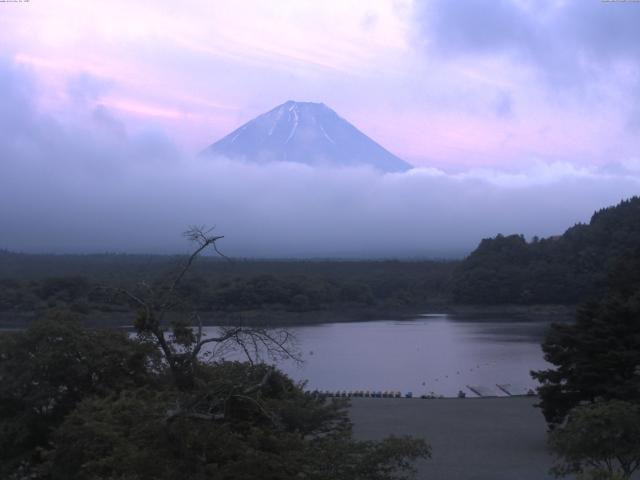 精進湖からの富士山