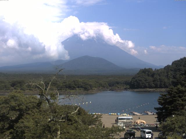 精進湖からの富士山