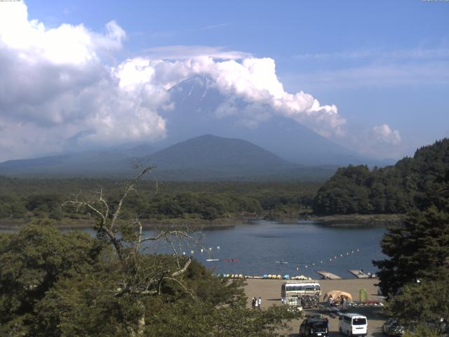 精進湖からの富士山