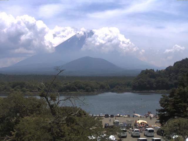 精進湖からの富士山