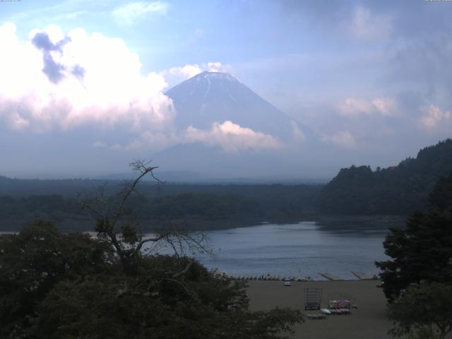 精進湖からの富士山