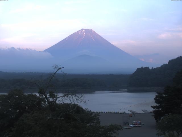 精進湖からの富士山