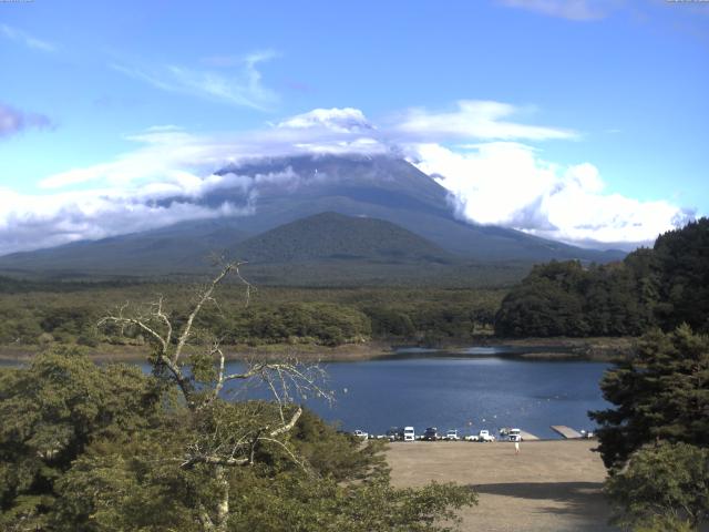 精進湖からの富士山