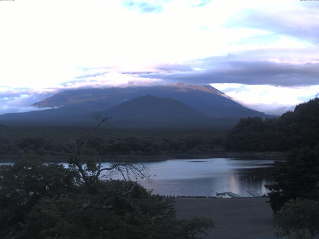 精進湖からの富士山