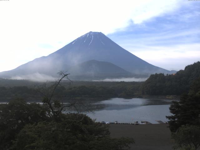 精進湖からの富士山