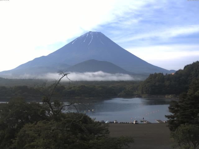 精進湖からの富士山