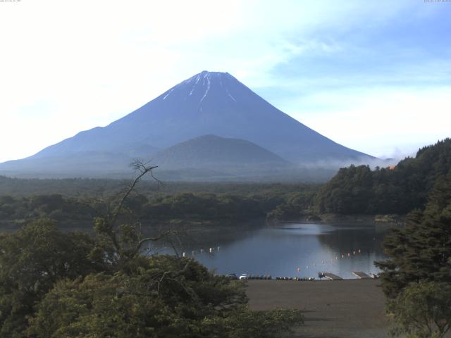 精進湖からの富士山