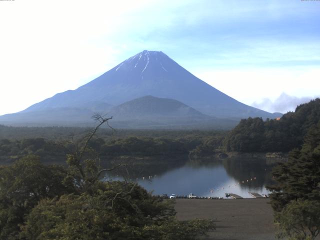 精進湖からの富士山