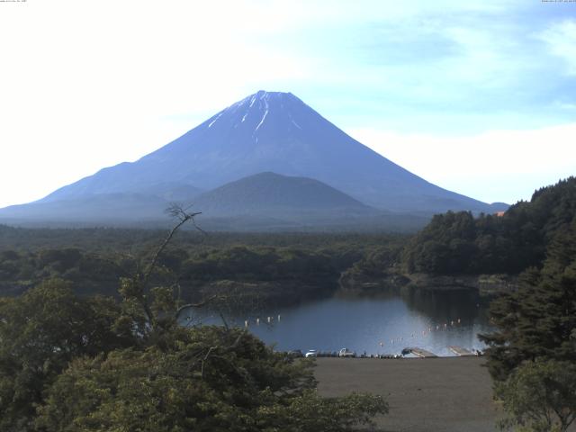 精進湖からの富士山
