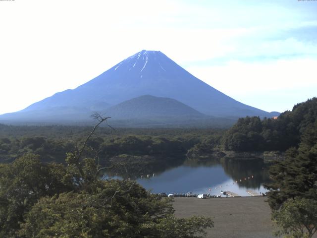 精進湖からの富士山
