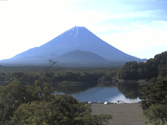 精進湖からの富士山