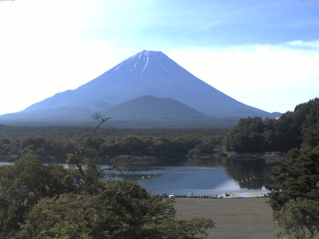 精進湖からの富士山