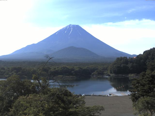 精進湖からの富士山