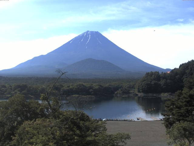 精進湖からの富士山