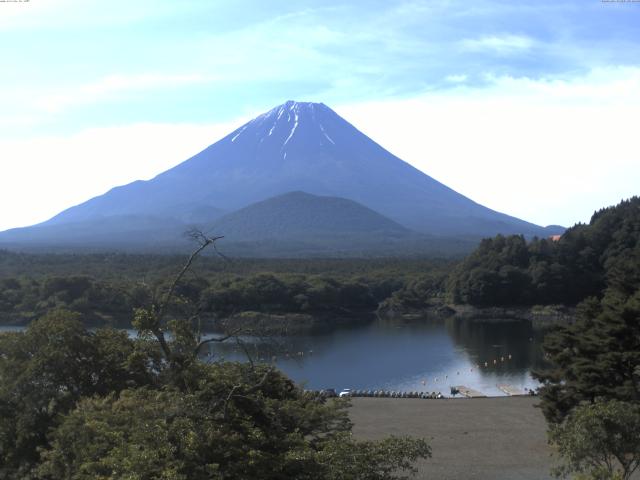 精進湖からの富士山