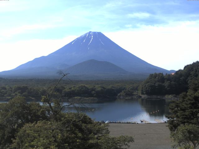 精進湖からの富士山