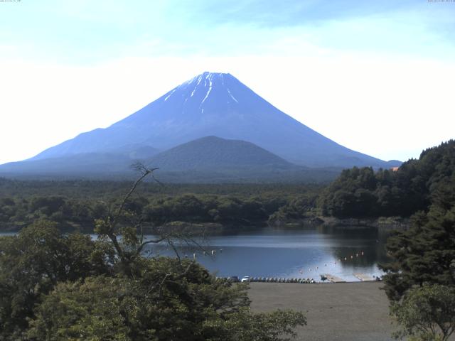 精進湖からの富士山