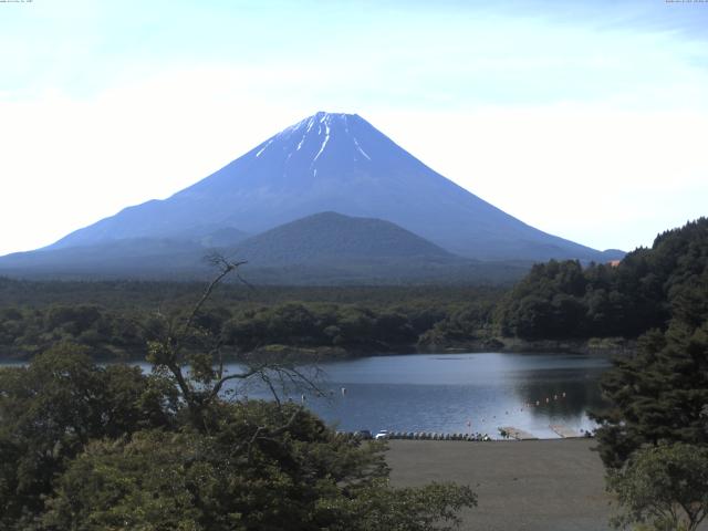 精進湖からの富士山