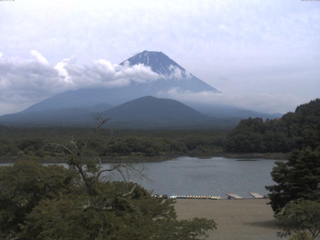 精進湖からの富士山