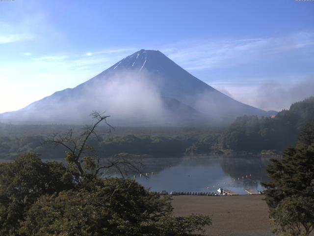 精進湖からの富士山