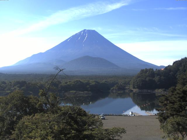 精進湖からの富士山