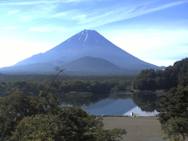 精進湖からの富士山