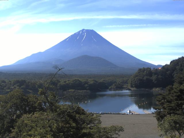 精進湖からの富士山