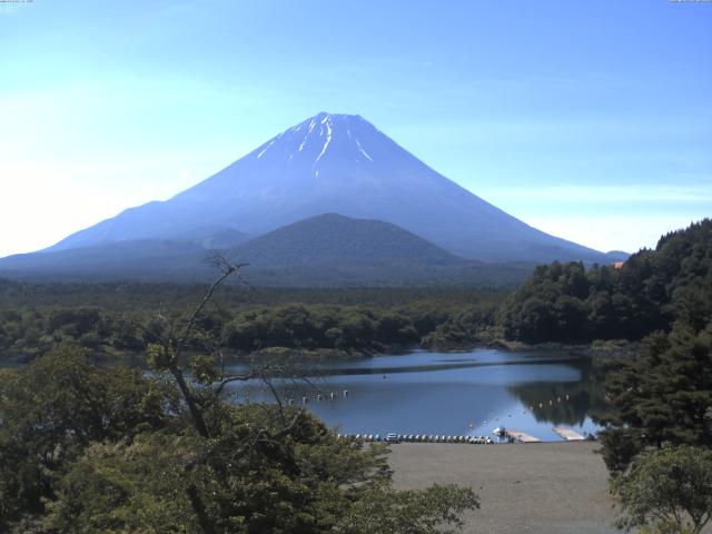 精進湖からの富士山