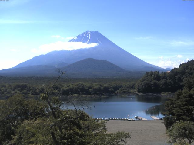 精進湖からの富士山