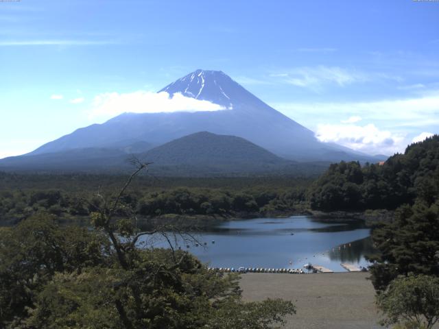 精進湖からの富士山