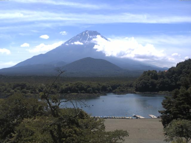 精進湖からの富士山