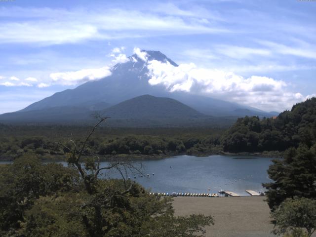 精進湖からの富士山