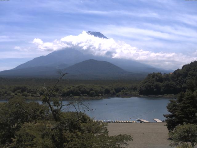 精進湖からの富士山
