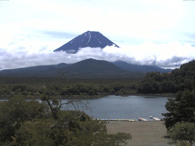 精進湖からの富士山