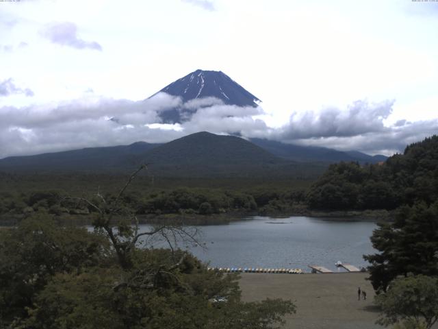 精進湖からの富士山