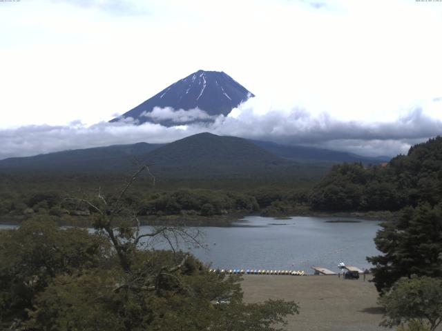 精進湖からの富士山