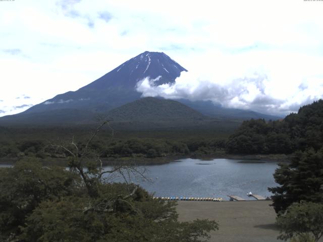 精進湖からの富士山