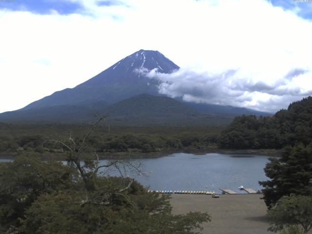 精進湖からの富士山